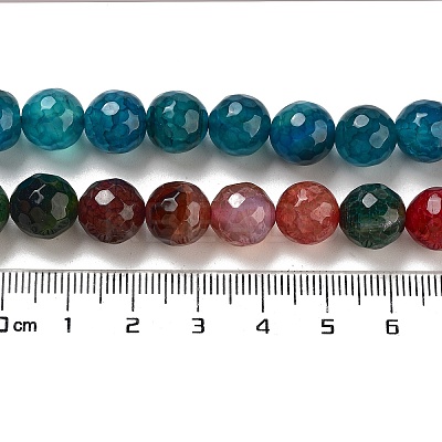 Natural Agate Beads Strands G-G703-10mm-M-1