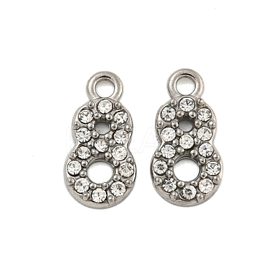 304 Stainless Steel Pendants STAS-L080-002P-08-1