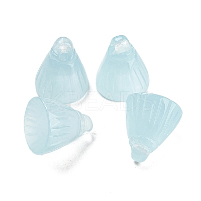 Translucent Resin Lotus Seedpod Charms RESI-H153-08-1