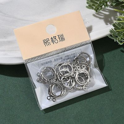 SHEGRACE Brass Leverback Earring Findings XGR0091P-88P-1