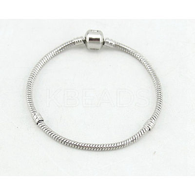 Stylish and Sturdy Snake Chain Bracelet with Long-lasting Plating for DIY Jewelry Making ST6287301-1