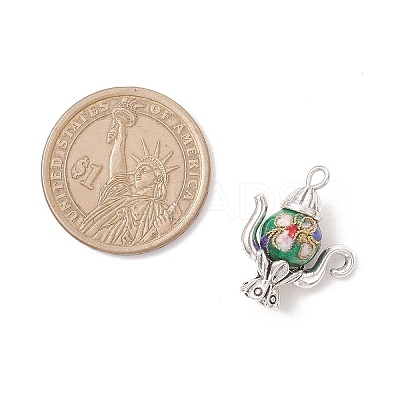 8Pcs 8 Colors Tibetan Style Alloy Pendants PALLOY-JF04280-1