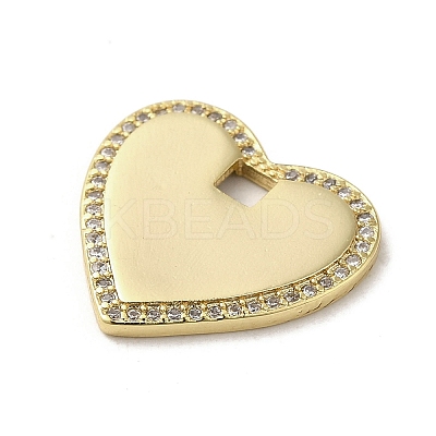 Brass Micro Pave Cubic Zirconia Pendants KK-E092-33G-03-1