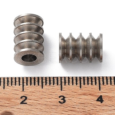 Non-Tarnish 303 Stainless Steel European Beads STAS-Q302-28B-P-1