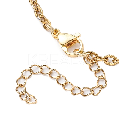 2Pcs 2 Colors Two Tone 304 Stainless Steel Textured Cable Chain Bracelet Making AJEW-JB01339-1