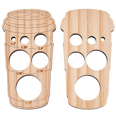 Wooden Safety Eyes Auxiliary Tool AJEW-WH0270-376-1
