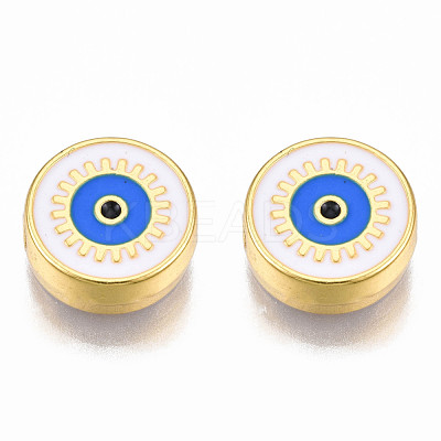 Rack Plating Alloy Enamel Pendants PALLOY-N172-067-1
