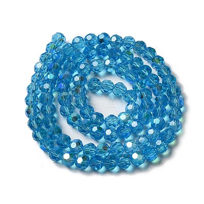 Electroplate Transparent Glass Beads Strands LS-EGLA-A035-T6mm-L08-1