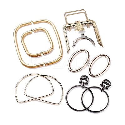 (Defective Closeout Sale: Scratch) Alloy & Iron Metal Bag Handles PURS-XCP0001-01-1