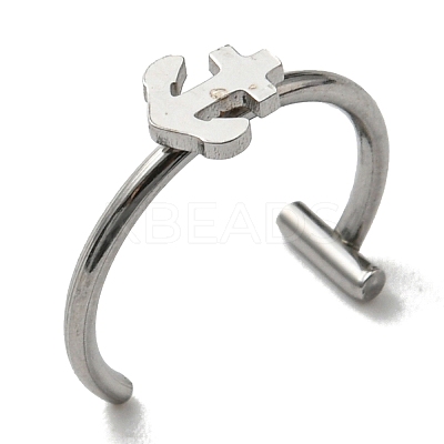 Non-Tarnish 304 Stainless Steel Eyebrow Ring AJEW-H140-05P-1