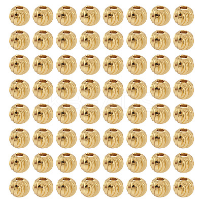 Brass Beads X1-KK-G312-01G-6mm-G-1