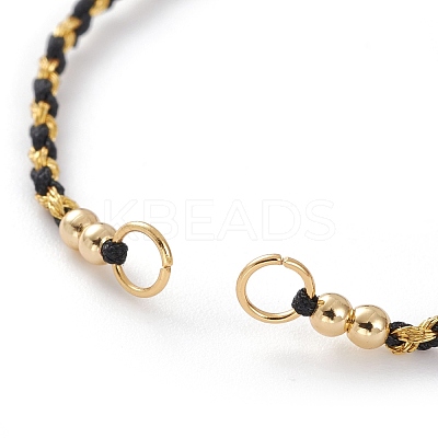 Adjustable Nylon Braided Cord Bracelet Making AJEW-JB00891-01-1