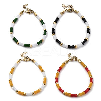 304 Stainless Steel Bracelets for Women BJEW-M056-07G-1