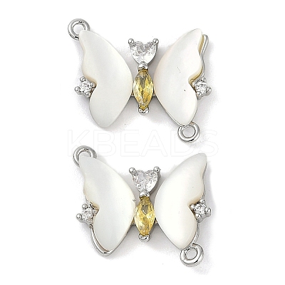 Brass Micro Pave Cubic Zirconia Pendants KK-U043-31P-01-1