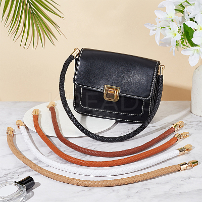 5 Sets 5 Colors PU Leather Braided Bag Straps FIND-WR0010-74-1