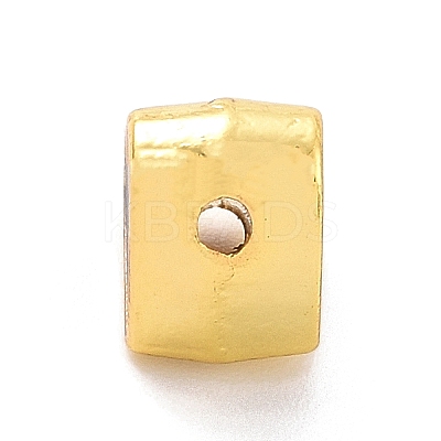 Eco-friendly Rack Plating Brass Enamel Beads KK-F843-30G-03-1