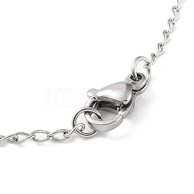 Non-Tarnish 202 Stainless Steel Rosary Bead Necklaces LS-NJEW-D060-01C-GP-1
