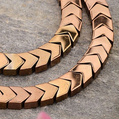 Electroplated Arrows Non-magnetic Synthetic Hematite Bead Strands G-E295-10C-1