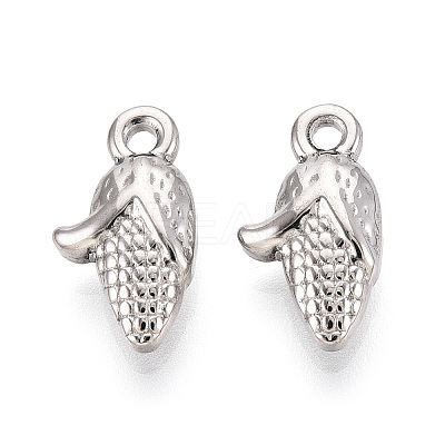 304 304 Stainless Steel Corn Charms STAS-T067-46P-1