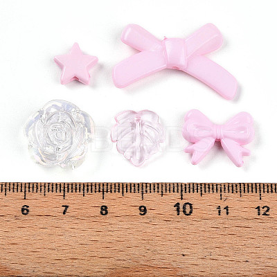 Transparent & Opaque Acrylic Beads TACR-T028-26C-1