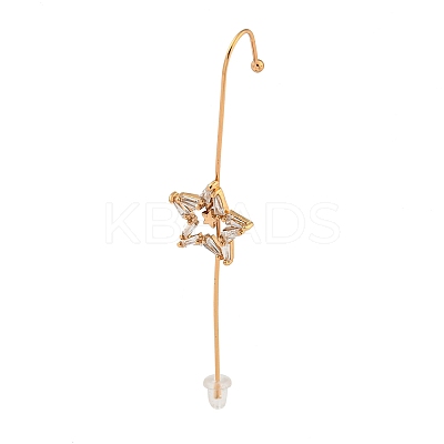 Rhinestone Stud Earring EJEW-G378-01G-1