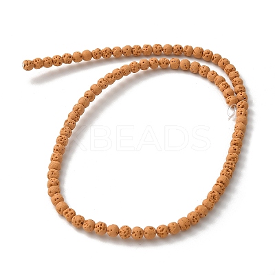 Synthetic Lava Rock Dyed Beads Strands G-H311-08D-09-1