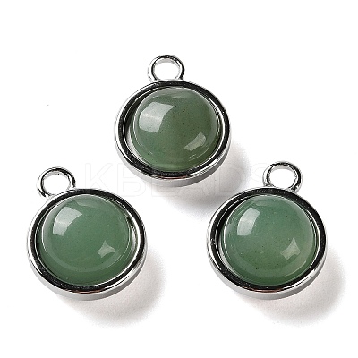 Natural Green Aventurine Pendants STAS-L022-398H-P-1