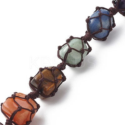 7 Chakra Gemstone Hanging Decorations HJEW-JM00805-03-1