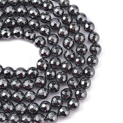 Non-Magnetic Synthetic Hematite Beads Strands HEMA-10D-4-1