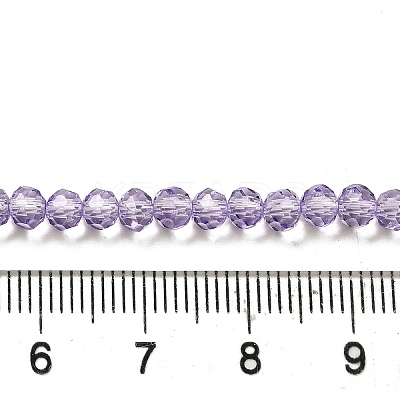Transparent Baking Paint Glass Beads Strands DGLA-A034-T4mm-D03-1