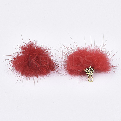 Faux Mink Fur Tassel Pendant Decorations X-FIND-S300-37O-1