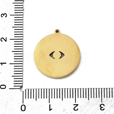 304 Stainless Steel Enamel Pendants STAS-I336-06G-1