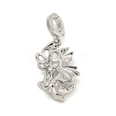 Long-Lasting Plated Brass Pendant Bails KK-O008-02B-P-1