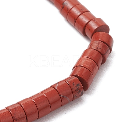 7Pcs Natural Red Aventurine/ Red Jasper/ Green Aventurine/ Tiger Eye/ Turquoise/ Lapis Lazuli/ Lepidolite Beads Stretch Bracelets for Women BJEW-JB11670-1