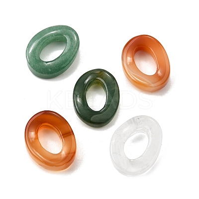 Natural Mixed Stone Pendants G-Z082-01F-1