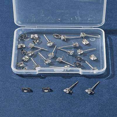16Pcs Brass Stud Earring Findings KK-FS0001-56P-1