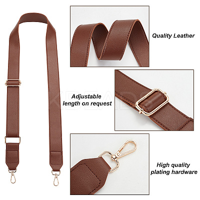 Imitation Leather Adjustable Wide Bag Handles FIND-WH0126-323A-1