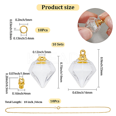 DIY Necklace Making Kits DIY-SC0030-98C-1