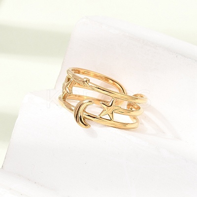304 Stainless Steel Cuff Open Rings SA-CBAD22F-01G-F-1