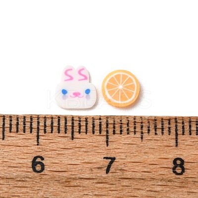 Handmade Polymer Clay Cabochons and Plastic Beads for DIY Jewelry Making Findings CLAY-B007-04E-1