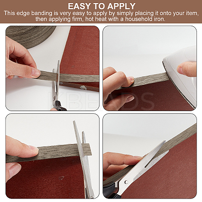 Black Walnut Edge Banding Strip DIY-WH0504-286B-1