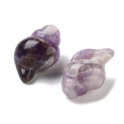 Natural Amethyst Carved Figurines DJEW-L023-H09-1