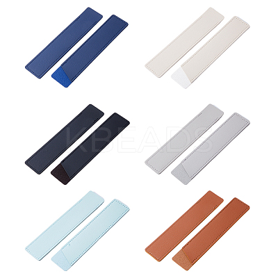 18Pcs 6 Colors PU Imitation Leather Pen Holders AJEW-FH0006-49-1