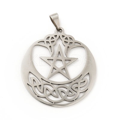 Non-Tarnish 201 Stainless Steel Pendants STAS-D190-16P-1