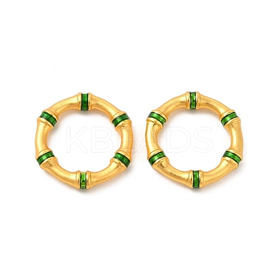 Rack Plating Alloy Enamel Linking Rings PALLOY-F287-04MG-01-1
