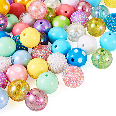 82Pcs 32 Style Mixed Style Acrylic Beads MACR-TA0001-23-1