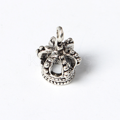 Tibetan Style Alloy Crown Pendants LS-TIBEP-S120-AS-NR-1