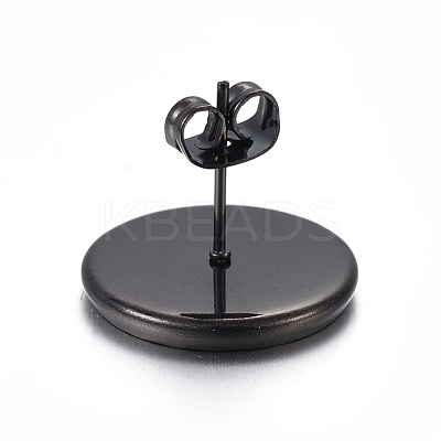 Stainless Steel Stud Earring Settings STAS-L211-07E-B-1