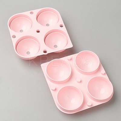 Four-hole Ice Hockey Food Grade Silicone Molds DIY-B007-01-1