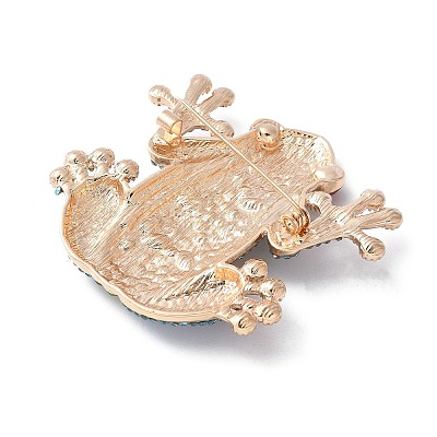 Gunmetal Zinc Alloy Rhinestone Brooches JEWB-Z036-02G-1